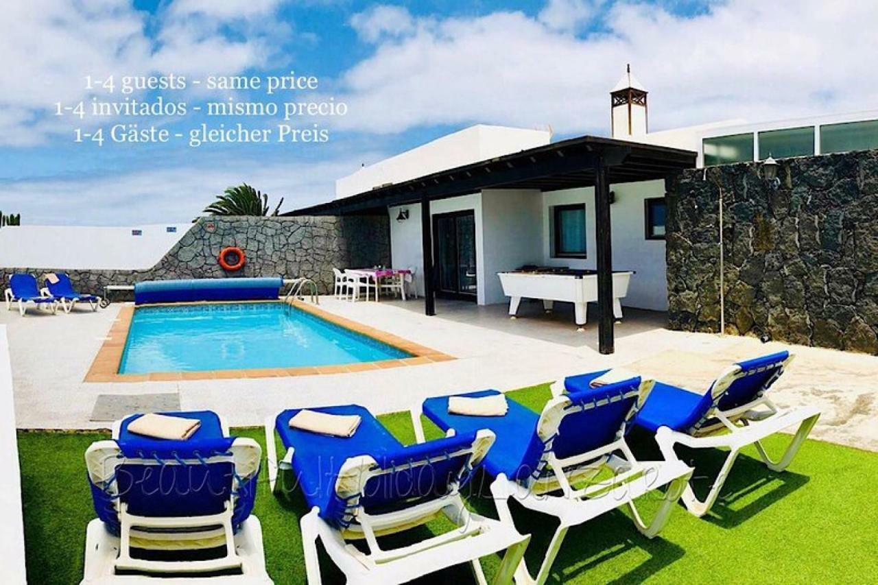 Villa Neptuno With Private Pool, Sea View, Sat-Tv & Free Wifi Playa Blanca (Lanzarote) Exterior foto